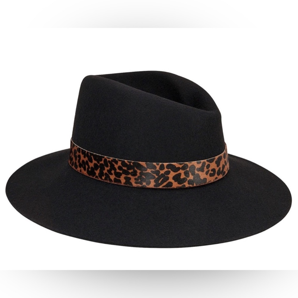 Rag & Bone Wool leopard hat
